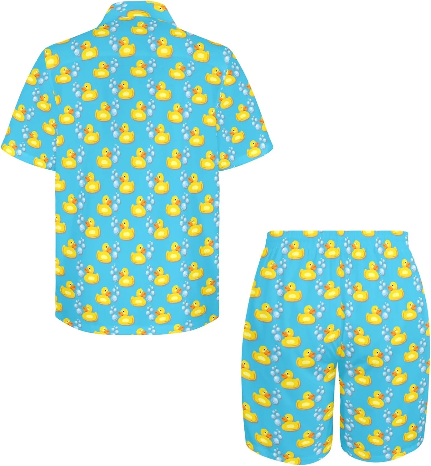 Artsadd 80s 90s Outfit for Men Hawaiian Shirt and Shorts Set Beach Party Outfits