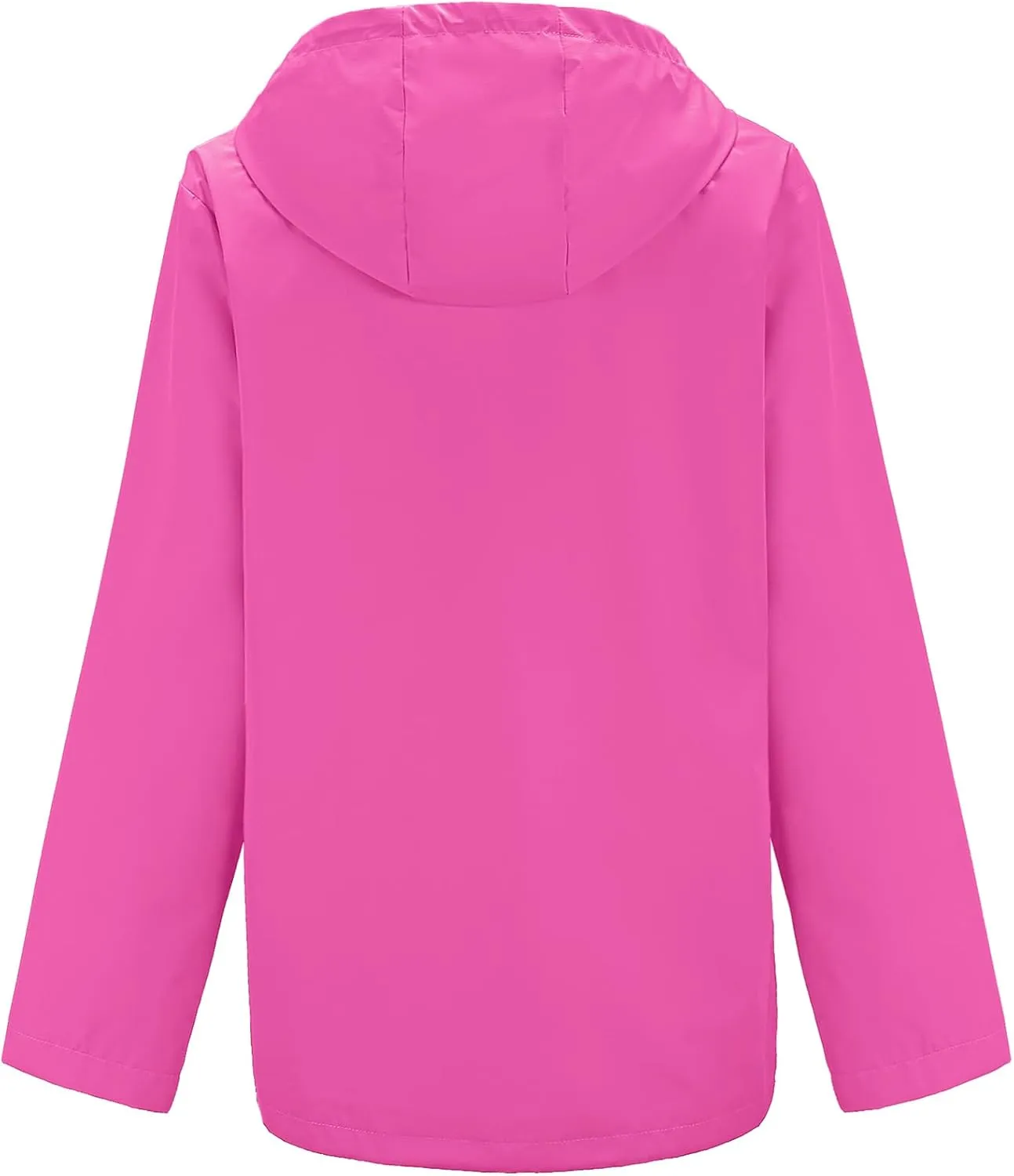 Avoogue Rain Jacket Women Waterproof Lightweight Raincoat Lined Outdoor Hooded Windbreaker