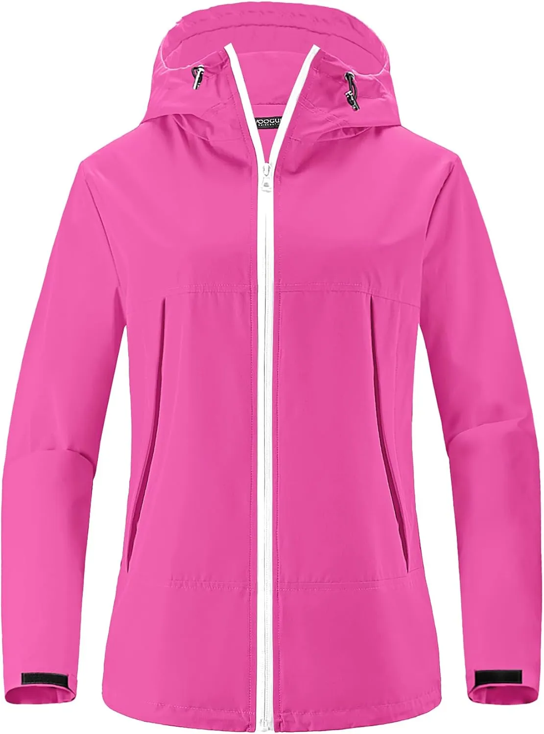 Avoogue Rain Jacket Women Waterproof Lightweight Raincoat Lined Outdoor Hooded Windbreaker