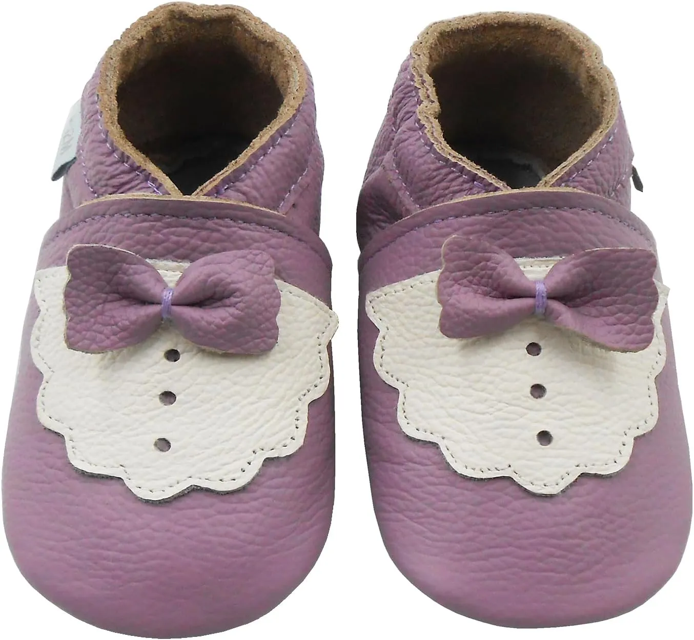 Baby Shoes Leather Moccasins Baby Girls Boys Slippers-Soft Sole Non-Skid Lightweight Infant Toddler First Walking Shoes