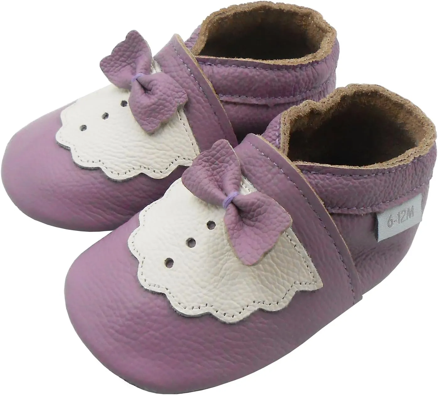 Baby Shoes Leather Moccasins Baby Girls Boys Slippers-Soft Sole Non-Skid Lightweight Infant Toddler First Walking Shoes