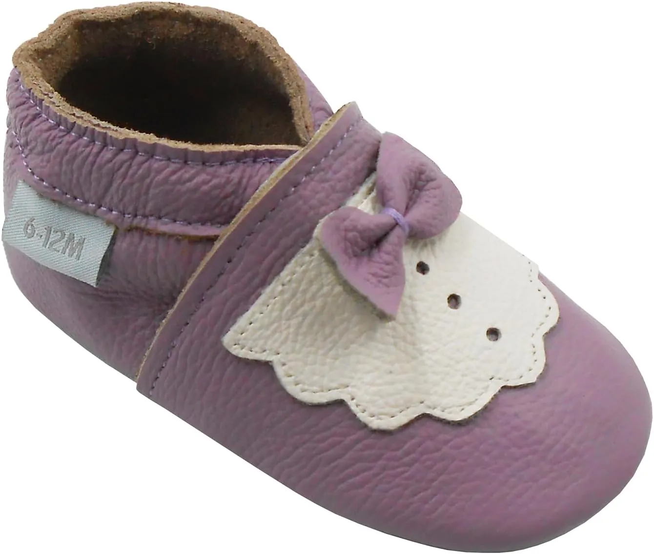 Baby Shoes Leather Moccasins Baby Girls Boys Slippers-Soft Sole Non-Skid Lightweight Infant Toddler First Walking Shoes