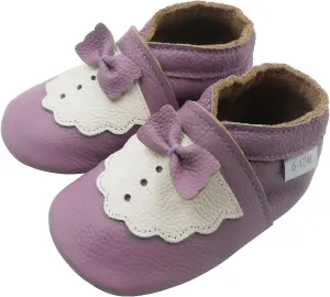 Baby Shoes Leather Moccasins Baby Girls Boys Slippers-Soft Sole Non-Skid Lightweight Infant Toddler First Walking Shoes