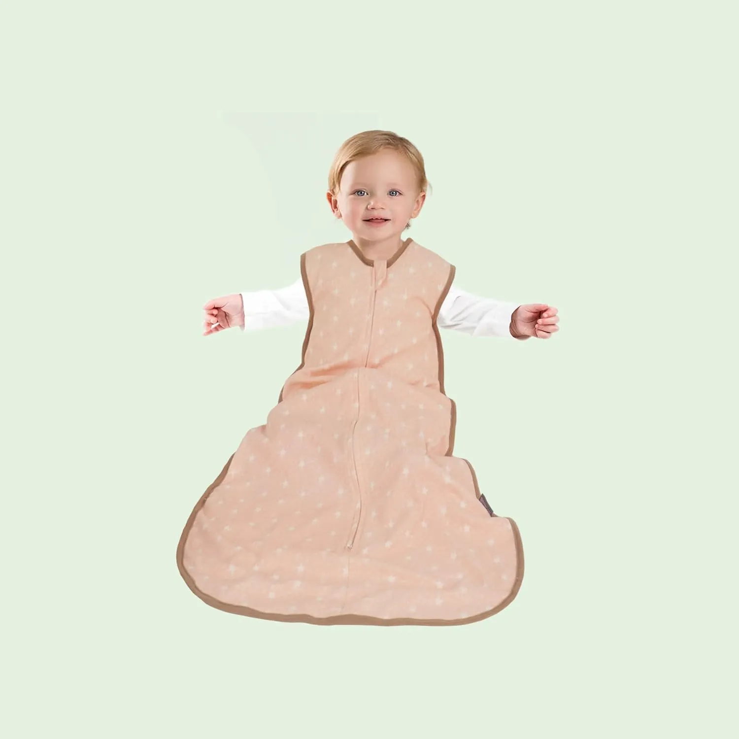 Baby Sleep Sack Natural Cotton Toddler Wearable Blanket 2-3T 36 Months Sleeveless 4 Season Lightweight Unisex 18-24M Tog 1.0 Sleeping Bag Large Transition Kid Soft Cosy