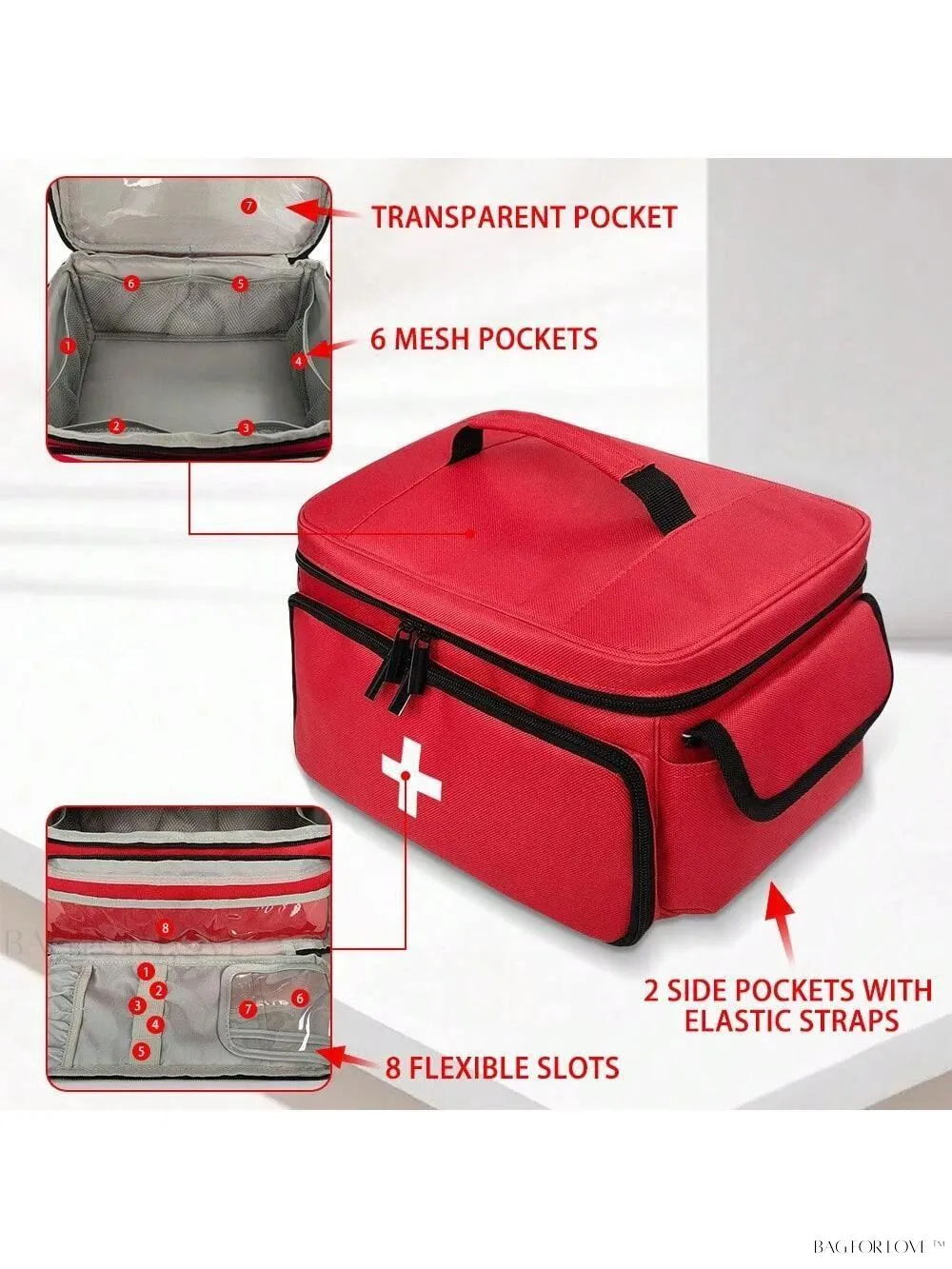 BagForLove - Family First Aid Kit Essentials Organizer