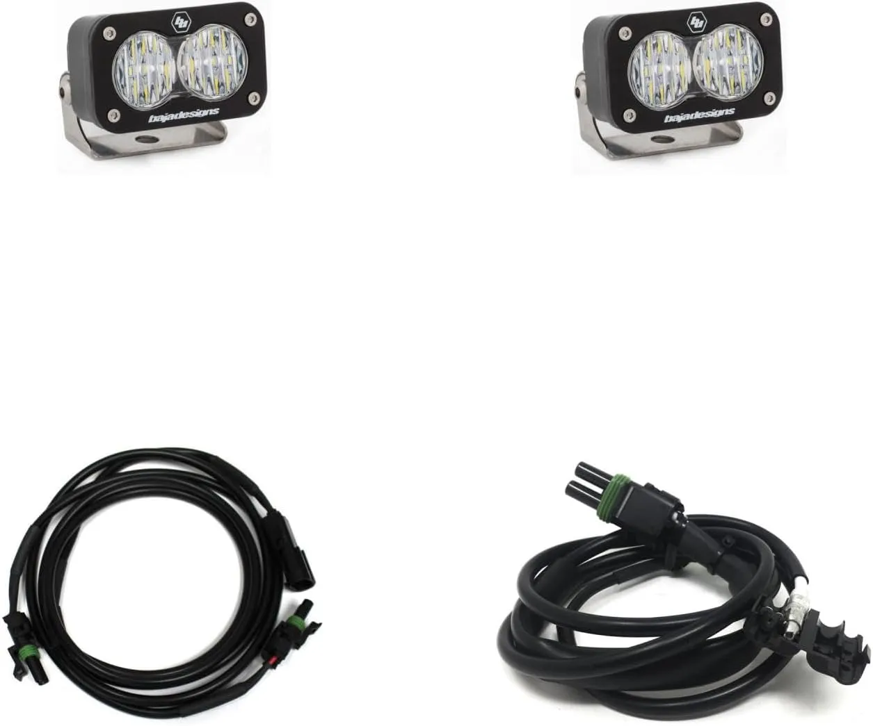Baja Designs S2 Sport Dual LED Reverse Light Kit for Chevy Sierra 2500HD/3500HD 2020-22 (Wide Cornering; Clear)