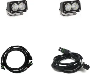 Baja Designs S2 Sport Dual LED Reverse Light Kit for Chevy Sierra 2500HD/3500HD 2020-22 (Wide Cornering; Clear)