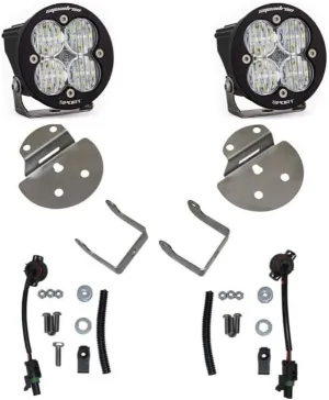 Baja Designs Squadron-R Sport LED Fog Pocket Light Kit for Chevrolet Colorado/Canyon; Silverado/Sierra 2500HD/3500HD Truck (Wide Cornering; Clear)