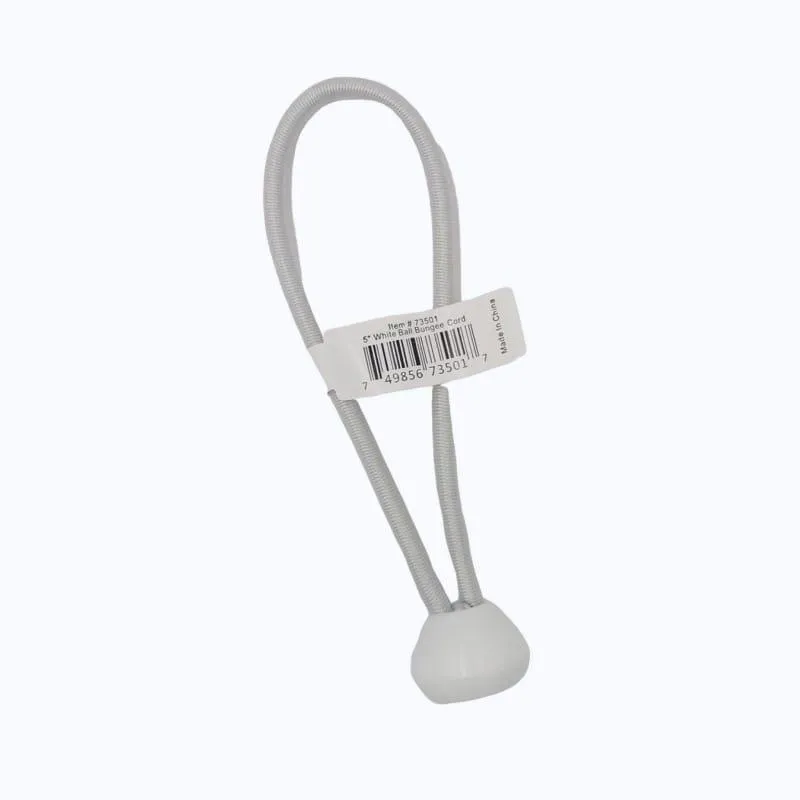 Ball Bungee Cords -5" Size - White