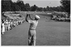 Ben Hogan Golf First Iron Shot Wall Art Poster Scroll Canvas Painting Picture Living Room Decor Home UnFramed,16x24inch(40x60cm)
