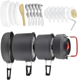 BESPORTBLE 1 Set Tea Pot Set Hiking Titanium Cup Mug Camping Teapot Outdoor Cooking Pot Outdoor Cooking Camping Kit Travel Backpack Travel Size Kit Camping Cookware Supplies Folding Utensils