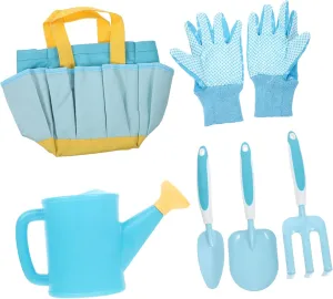 BESPORTBLE 1Set Gardening Tools Garden Tools Kit for Lightweight and Safe Gardening Tools for Outdoor Fun Includes Shovel Rake Watering Can and Storage Bag