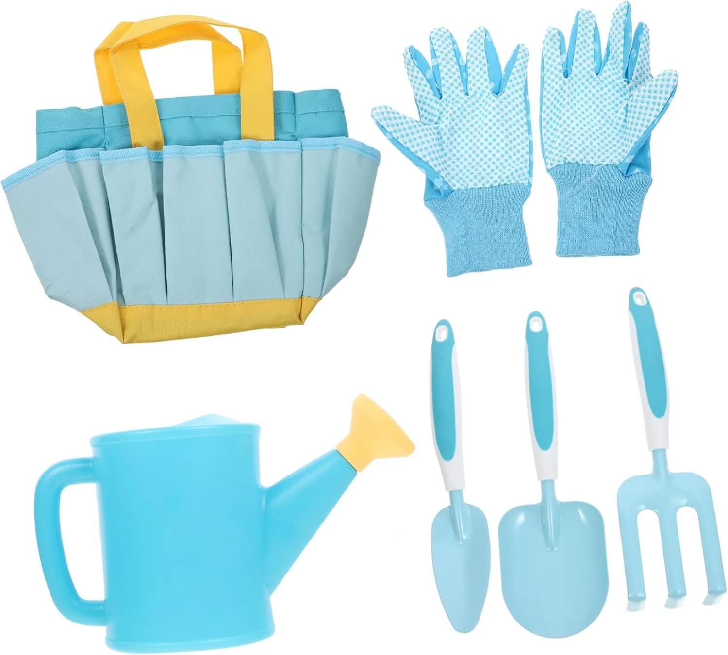 BESPORTBLE 1Set Gardening Tools Garden Tools Kit for Lightweight and Safe Gardening Tools for Outdoor Fun Includes Shovel Rake Watering Can and Storage Bag