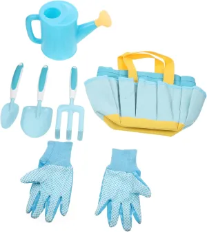 BESPORTBLE 1Set Gardening Tools Plastic Garden Tools for Includes Shovel Rake Watering Can and Storage Bag for Boys and Gardening Activities Fun
