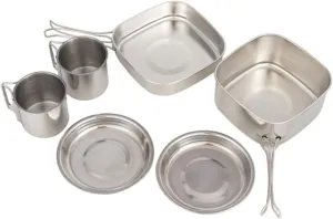 BESPORTBLE 1set Outdoor Camping Cookware Set Lightweight Backpacking Cooking Gear for Picnic Hiking and Travel Portable and Easy to Set
