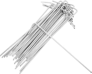 BESPORTBLE 30pcs Heavy Duty Camping Tent Stakes Portable Iron Ground Pegs for Canopy Tarp Lawn Garden Shaped Design for Easy Use Grass Hard