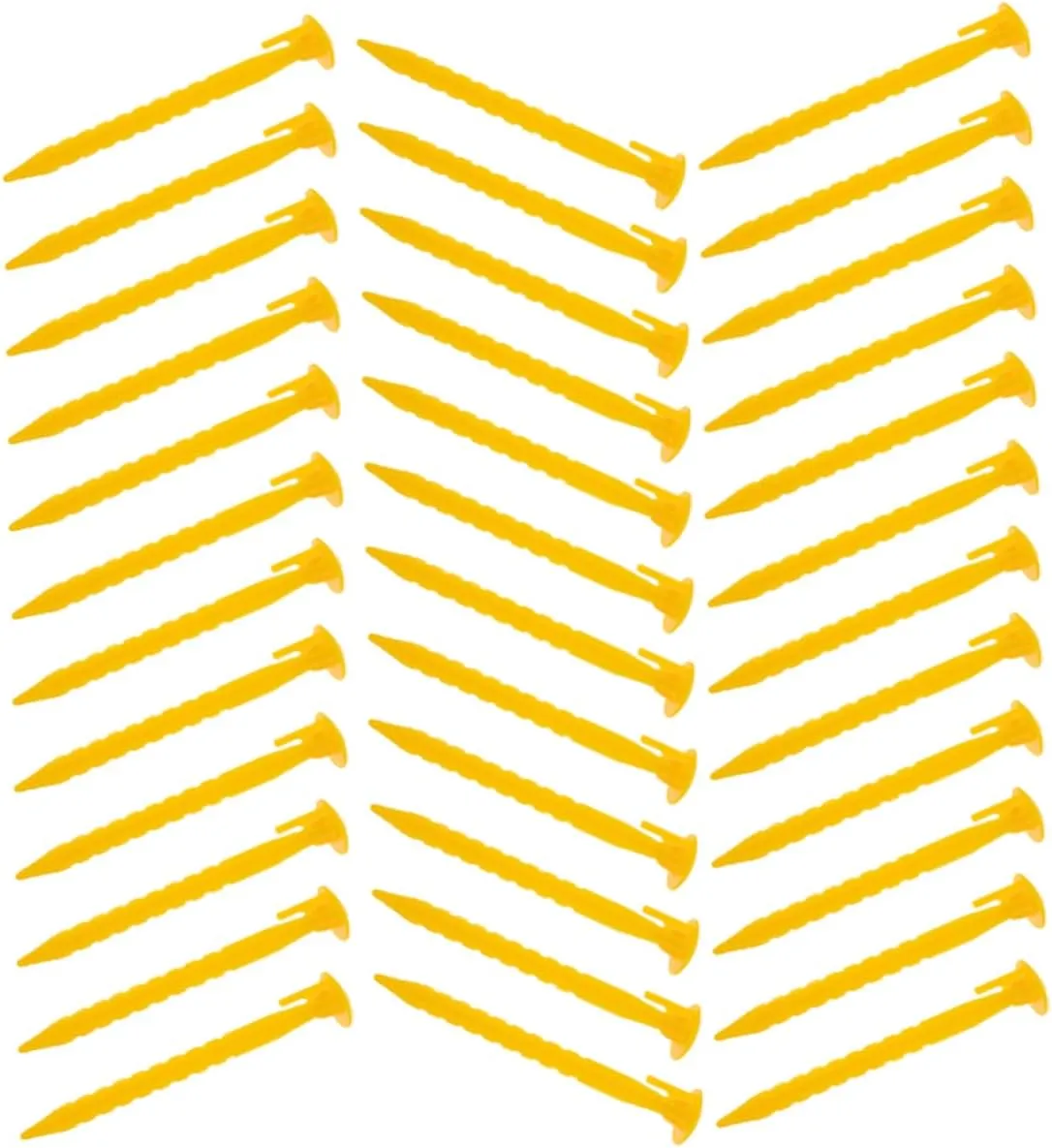BESPORTBLE Camping Tarp Nails Heavy Duty Plastic Tent Stakes for Beach Tent Gardening Landscape Courtyard Reusable Ground Pegs
