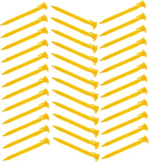 BESPORTBLE Camping Tarp Nails Heavy Duty Plastic Tent Stakes for Beach Tent Gardening Landscape Courtyard Reusable Ground Pegs