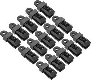 BESPORTBLE Tent Clip Set for Tarp Straps 30pcs Weatherproof Camping Fixers Inverted Tooth Design