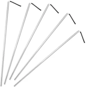 BESPORTBLE Tent Pegs Stakes 20pcs Aluminum Tent Stakes Heavy Duty Outdoor Camping Tarp Poles Ground Nails Sunshade
