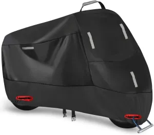 Bicycle Cover, 300D Oxford Bike Tarp Storage for 1 Bike All Season Protection for Mountain Road City Bikes Fixed Gear (S: 68" x 33" x 39")