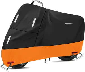 Bike Cover Waterproof for 1 Bike, 300D Oxford, Reflective Handle Lock Hole, Sunproof Windproof Bicycle Tarp S (67" x 33" x 39")