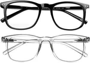 Blue Light Blocking Glasses, Blue Blocker Computer Glasses for Men Women, Anti Glare 400 UV & Eye Strain Fake Square Glasses