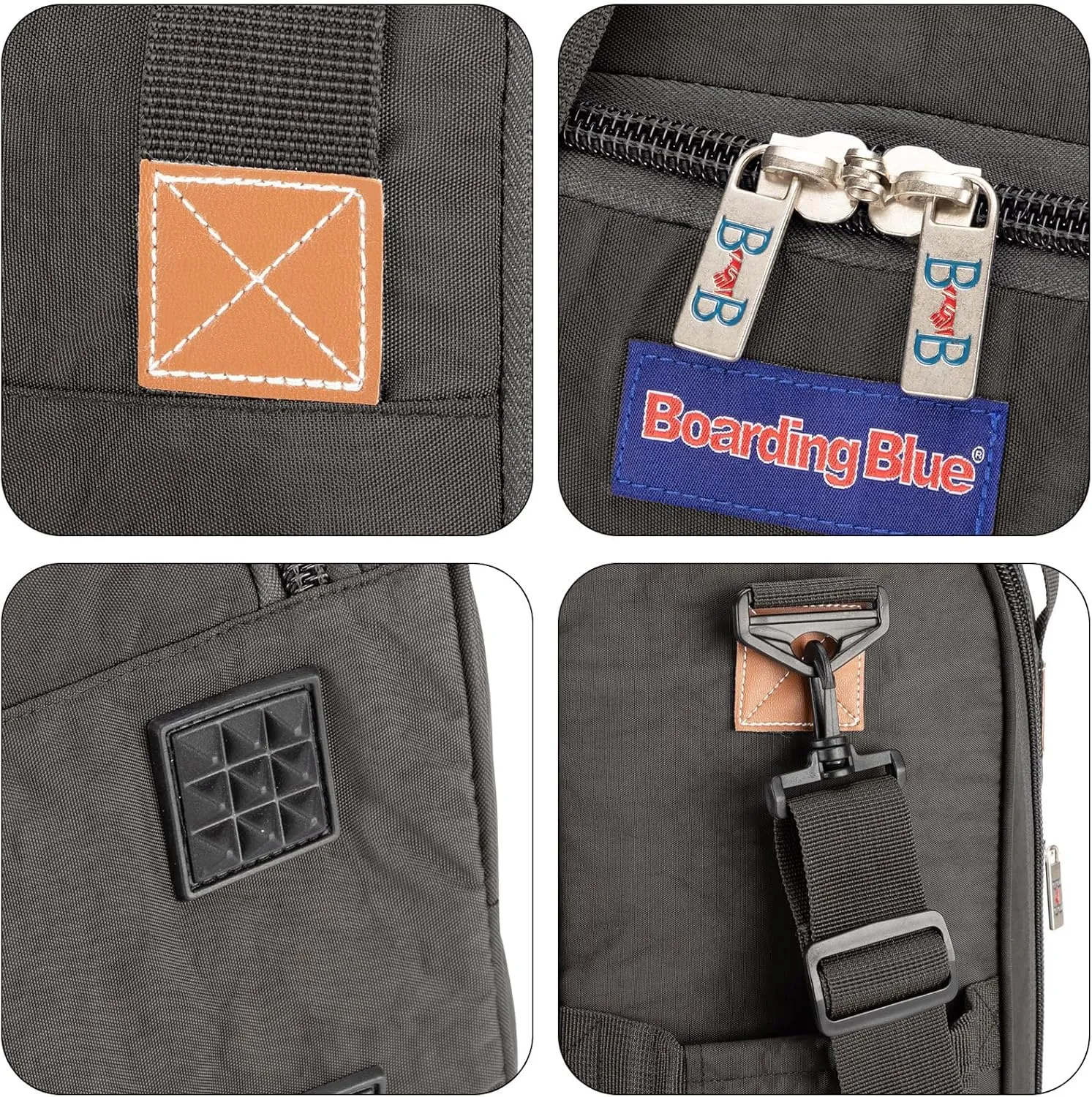 Boardingblue Personal Item under seat for American, Frontier, Spirit, Airlines (Beige)