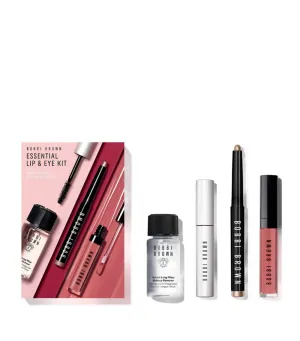 Bobbi Brown Essential Lip & Long-Wear Eye Makeup Kit, 4 Piece Set