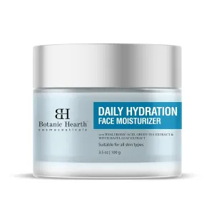 Botanic Hearth Daily Hydration Moisturizer for Face with Hyaluronic Acid & Green Tea Extract - 100g | Moisturizer for Dry Skin | Face Cream for Women & Men | For All Skin Types