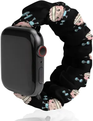 Brain Lifting Weights Fashion Watch Strap Scrunchies Wristbands Compatible With IWatch Series