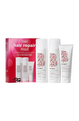 Briogeo Don't Despair, Repair! Hair Repair Reset Minis Kit, Repairs Dry, Damaged or Color Treated Hair, Vegan, Phalate & Paraben-Free, Travel Kit