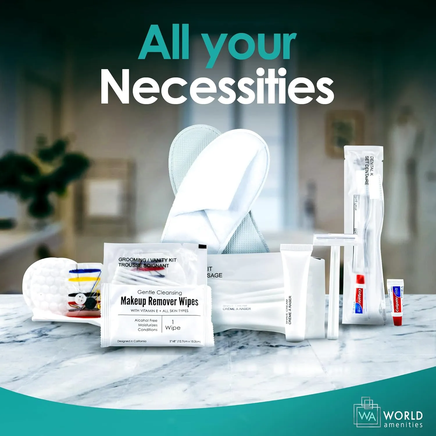Bulk Disposable Dental Kit Bundle with Toothbrush and Toothpaste | 48 Count | Individually Wrapped - Travel Size Toiletries, Guest Hotel Amenities