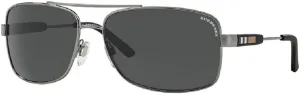BURBERRY BE3074 Rectangle Sunglasses For Men   BUNDLE with Designer iWear Eyewear Kit