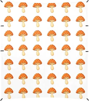 Burbuja Cartoon Mushrooms Beach Canopy Windproof Beach Tent Sun Shade with 4 Sandbags & Sand Shovel, Portable Sun Shelter for Family Camping Picnic