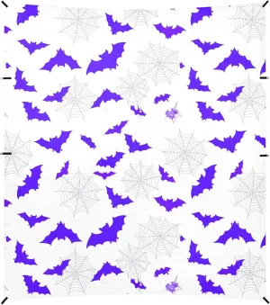 Burbuja Purple Bats Beach Canopy Windproof Beach Tent Sun Shade with 4 Sandbags & Sand Shovel, Portable Sun Shelter for Family Camping Picnic