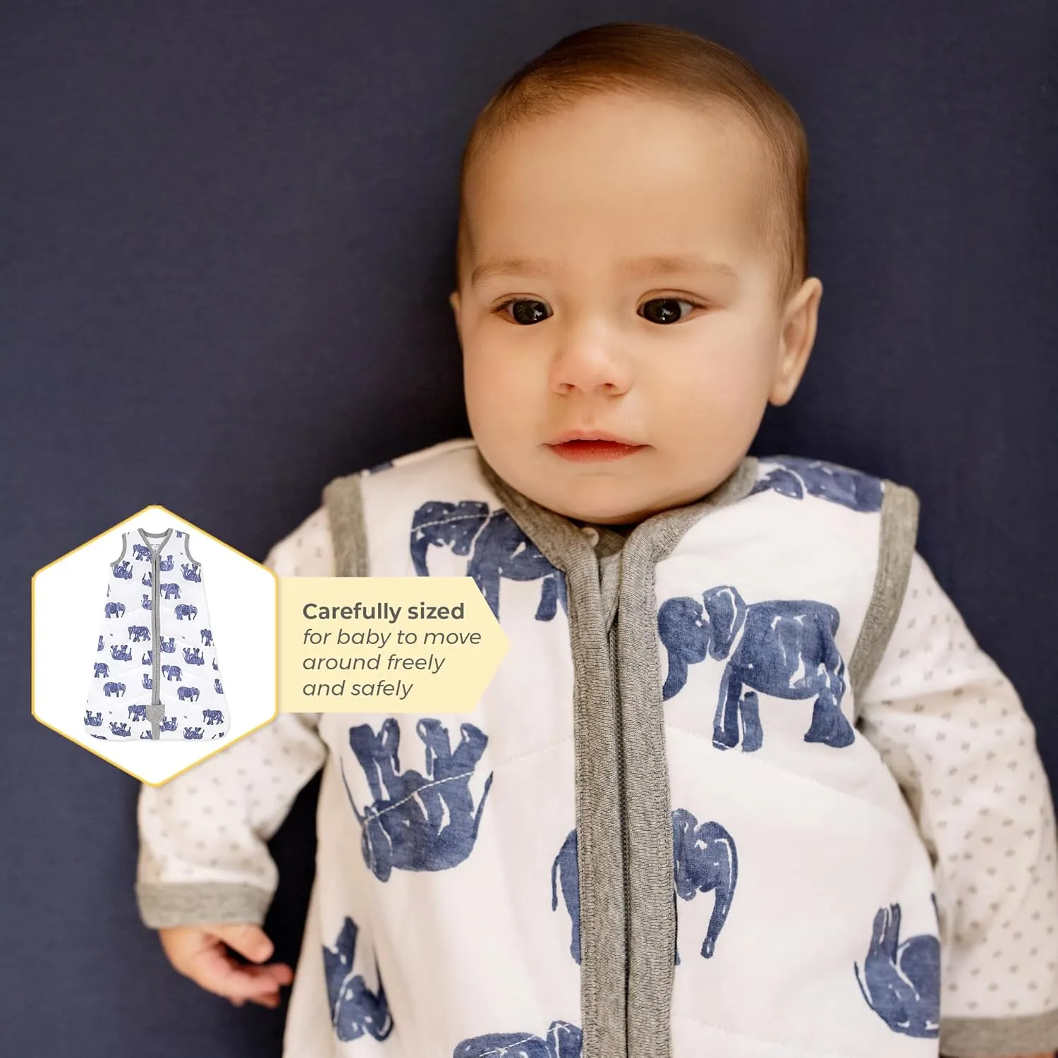 Burt's Bees Baby Beekeeper Wearable Blanket, Organic Cotton Swaddle 0.5 or 1.5 TOG, Newborn Essentials Shower Gift