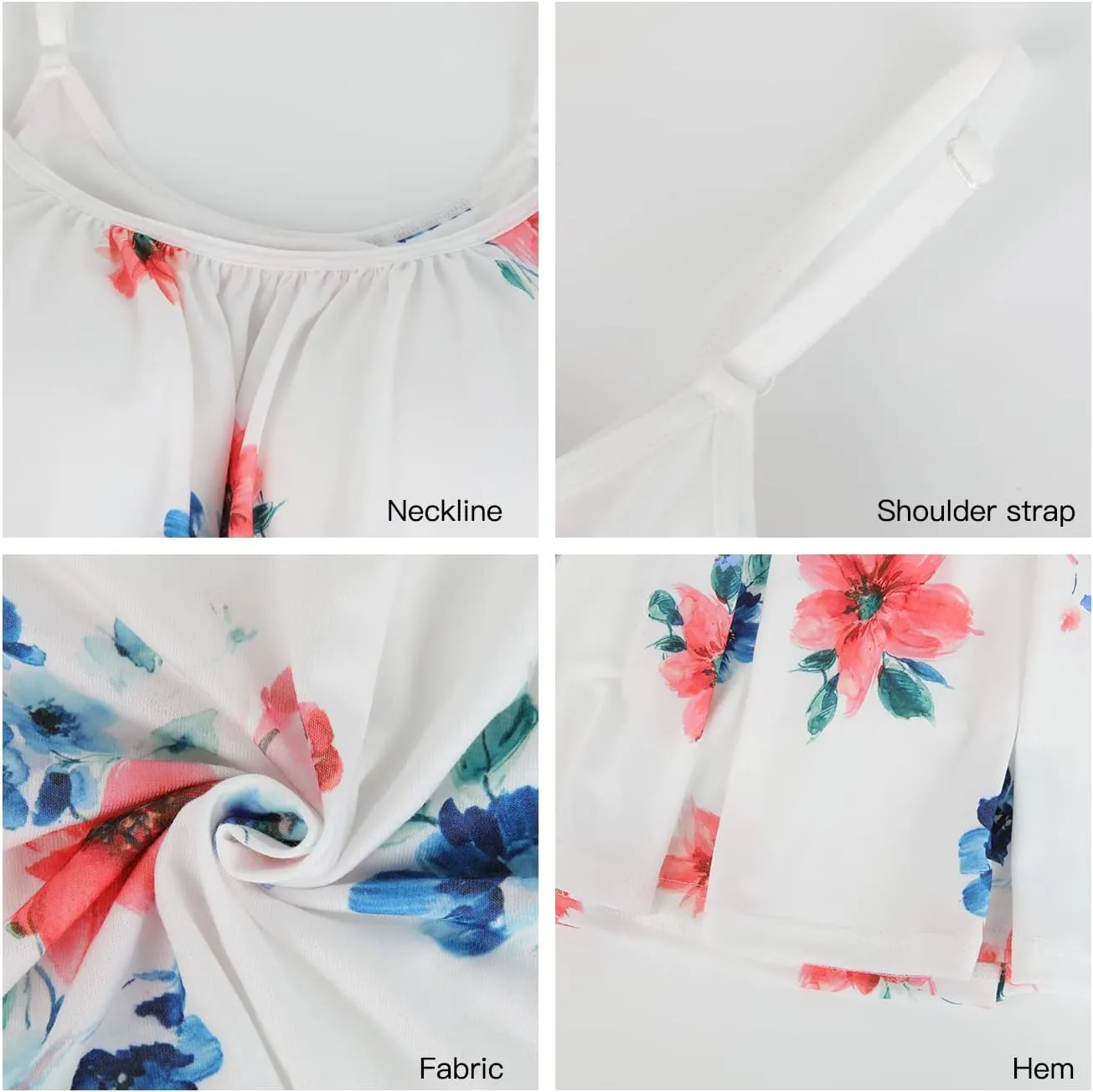 Camisoles for Women with Built in Bra Adjustable Strap Tank Tops Cami Sleeveless Summer Tops for Workout Sleeping Traveling