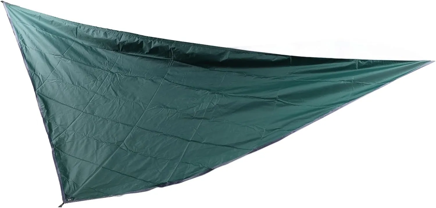 Camping Canopy Multifunctional Quadrangle Sunscreen Tent Tarp Outdoor Hammock Tent for Camping Outdoor Beach Black Rapping of The Campi CanopyCamping (Dark Green)