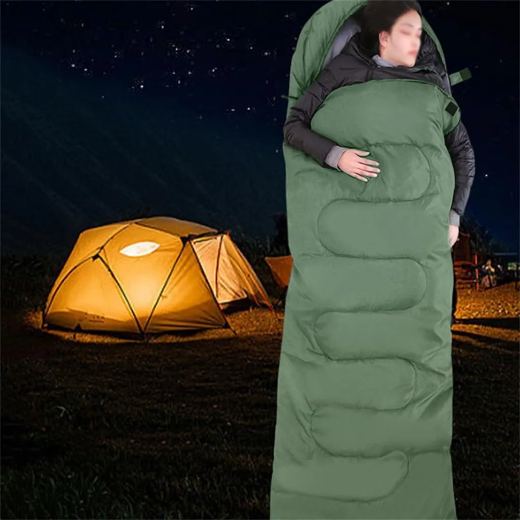 Camping Envelope Sleeping Bag Adult Four Seasons Travel Sleeping Bag Thickened Camping in