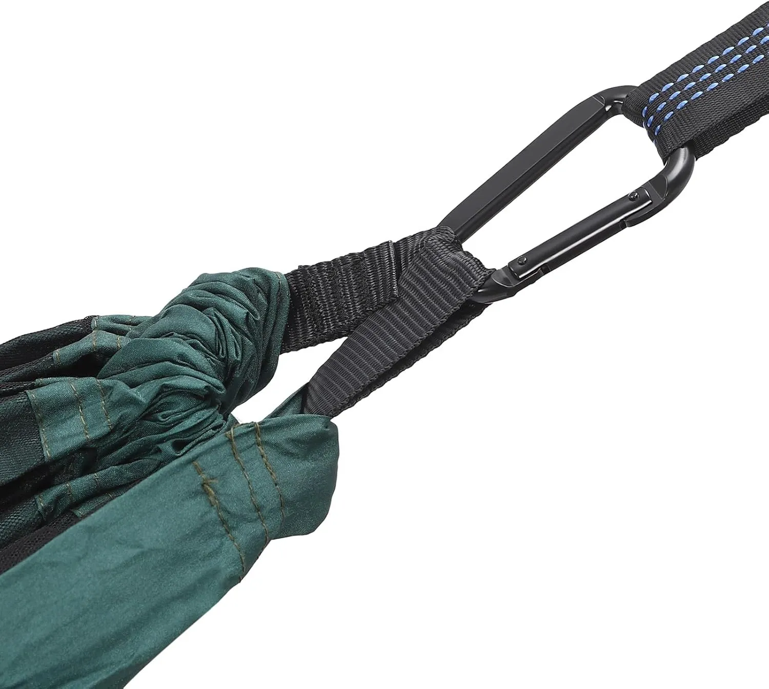 Camping Hammock with Rain Fly Tarp and Net, Portable Single Hammock with Net and Tent Tarp Heavy Duty Tree Strap Hammock Tent for Travel Camping Backpacking Hiking, Max Load: 440.9lbs (Blackish Green)