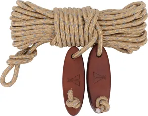 Camping Rope, Portable Adjustable Camping Reflective Rope, Windproof High Strength Camping Rope Cord with Wood Buckle for Tent Tarp, Canopy Shelter, Outdoor Fixing