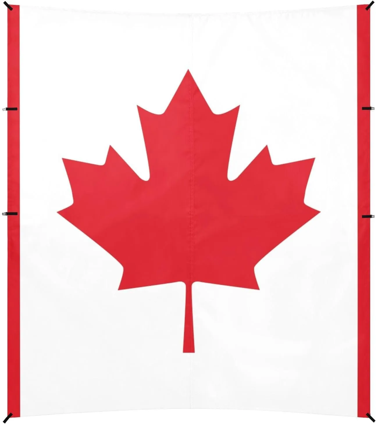 Canada Flag Beach Tent UPF50 Lightweight Outdoor Sun Shade with Sandbags & Sand Shovel for Camping, Fishing, Backyard Fun