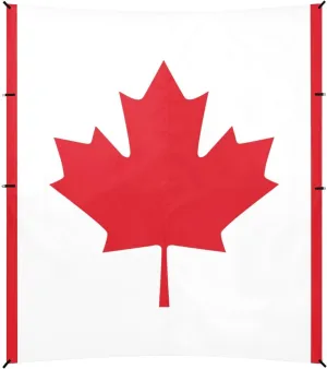Canada Flag Foldable Beach Tent UPF50  Protection Easy Setup Shade Sun Shelter with Sand Shovel for Family Trips, Picnics & Camping