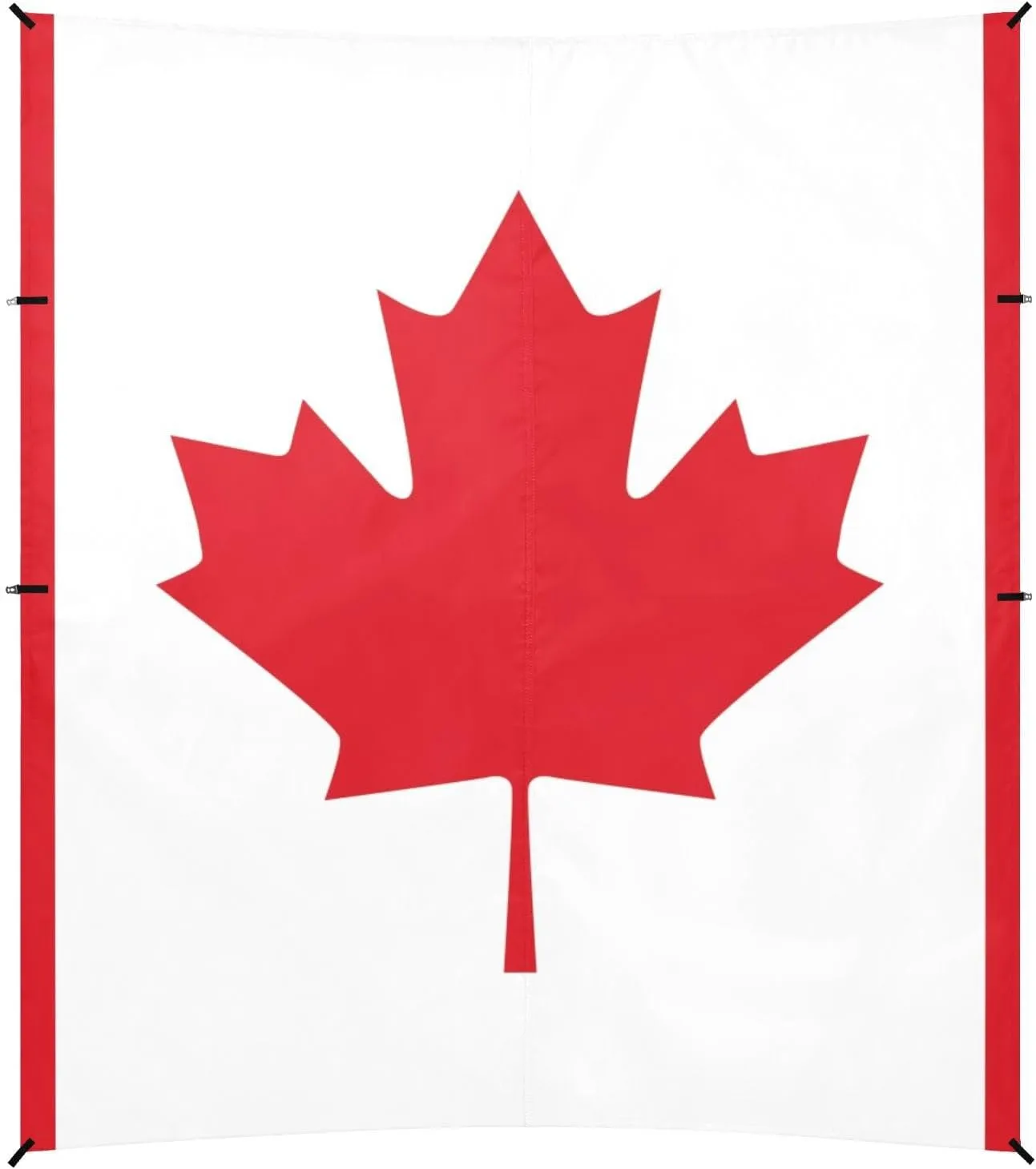 Canada Flag Foldable Beach Tent UPF50  Protection Easy Setup Shade Sun Shelter with Sand Shovel for Family Trips, Picnics & Camping