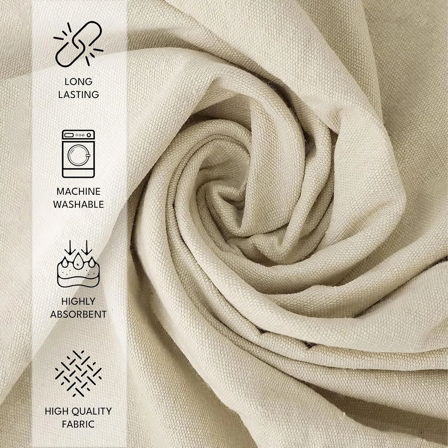 Canvas Drop Cloth for Painting (Size 4 x 12 Feet - Pack of 2) - Pure Cotton Painters Drop Cloth for Painting, Furniture & Floor Protection - All Purpose Thick Canvas tarp with Double Stitched Edges