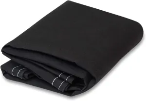 CCS Waterproof Iron Horse Canvas Tarp – Heavy Duty Silicone-Treated Polyester Tarpaulin with Rustproof Grommets for Awnings, Camping, Construction, Equipment Cover & Outdoor Use (Black, 10x10 Ft)