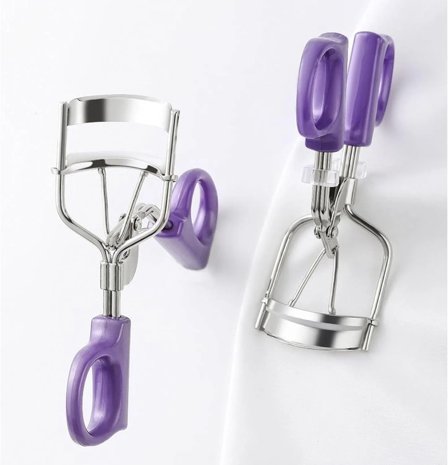 Classic Lash Curler Even Pressure Distribution Eyelash with Comfort Grip Curler Travel Size (Purple,1 pc)