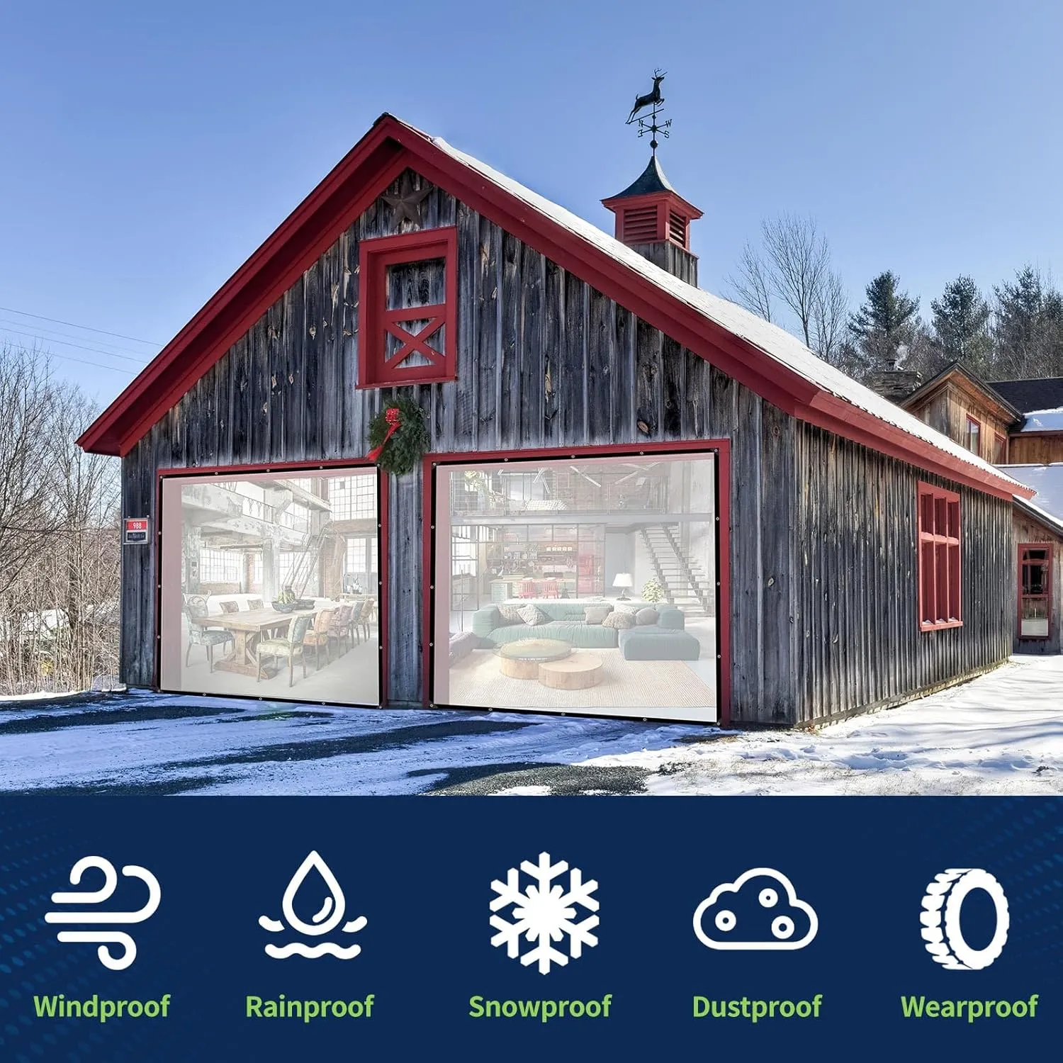 Clear Tarp 10 x 12 FT Medium Duty Waterproof New Material Tarp Cover, Grommet Every 20 Inches, for Plant, Garden, Chicken Coop, Patio