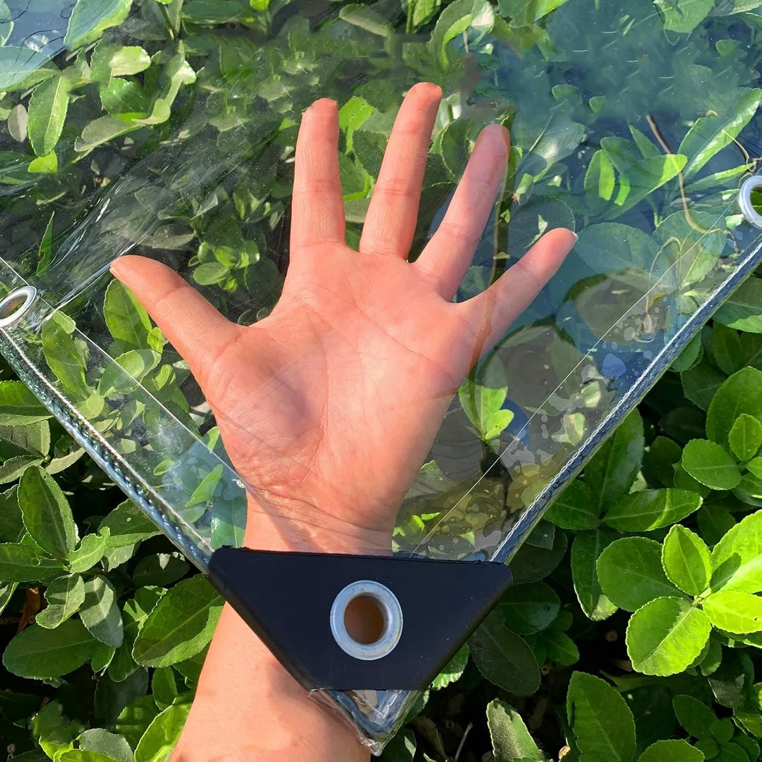 Clear Tarp, Transparent Tarp Heavy Duty Waterproof with Grommets, Reinforced Edges are Durable, Thick and Tear-Resistant, Multipurpose Greenhouse, Outdoor Porches, Nursery, Etc. Against Rain